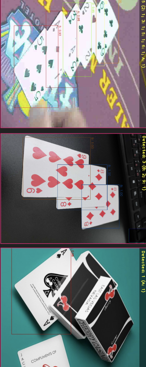 Realtime playing card recognition: Our approach