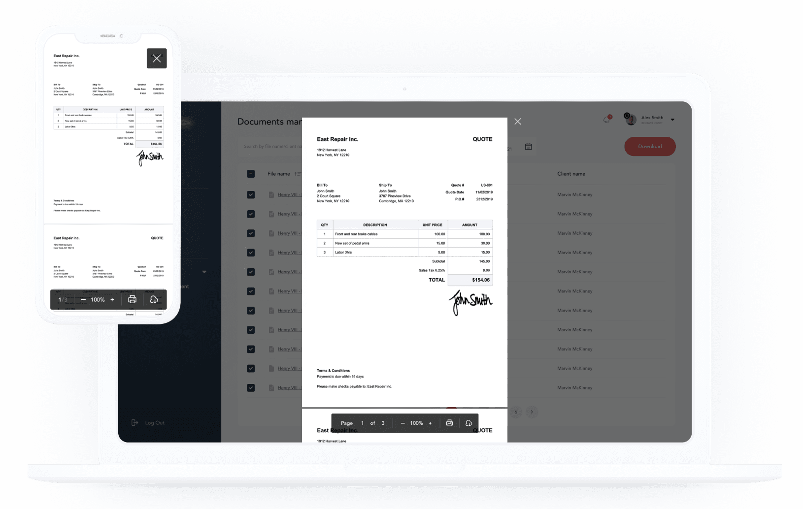 Invoice tracking